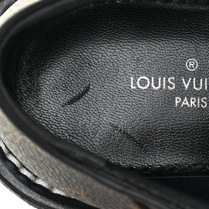 Louis Vuitton Monogram Calfskin Beaubourg Platform Derby Shoes 38 Brown 12 of 14