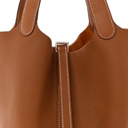 Hermes Taurillon Clemence Picotin Lock 22 MM Gold 8 of 11