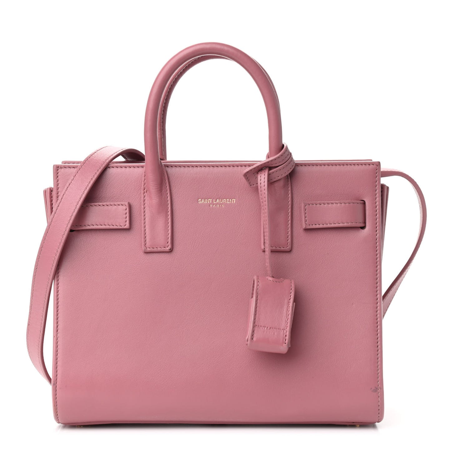 Smooth Calfskin Nano Sac De Jour Rose Dark