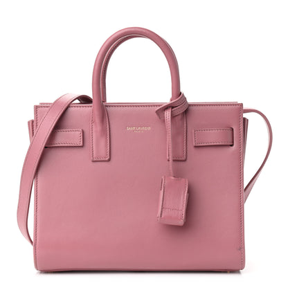 Saint Laurent Smooth Calfskin Nano Sac De Jour Rose Dark 1 of 14