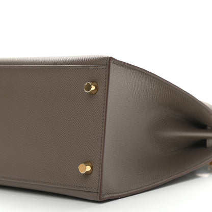 Hermes Epsom Kelly Sellier 28 Etain 10 of 11