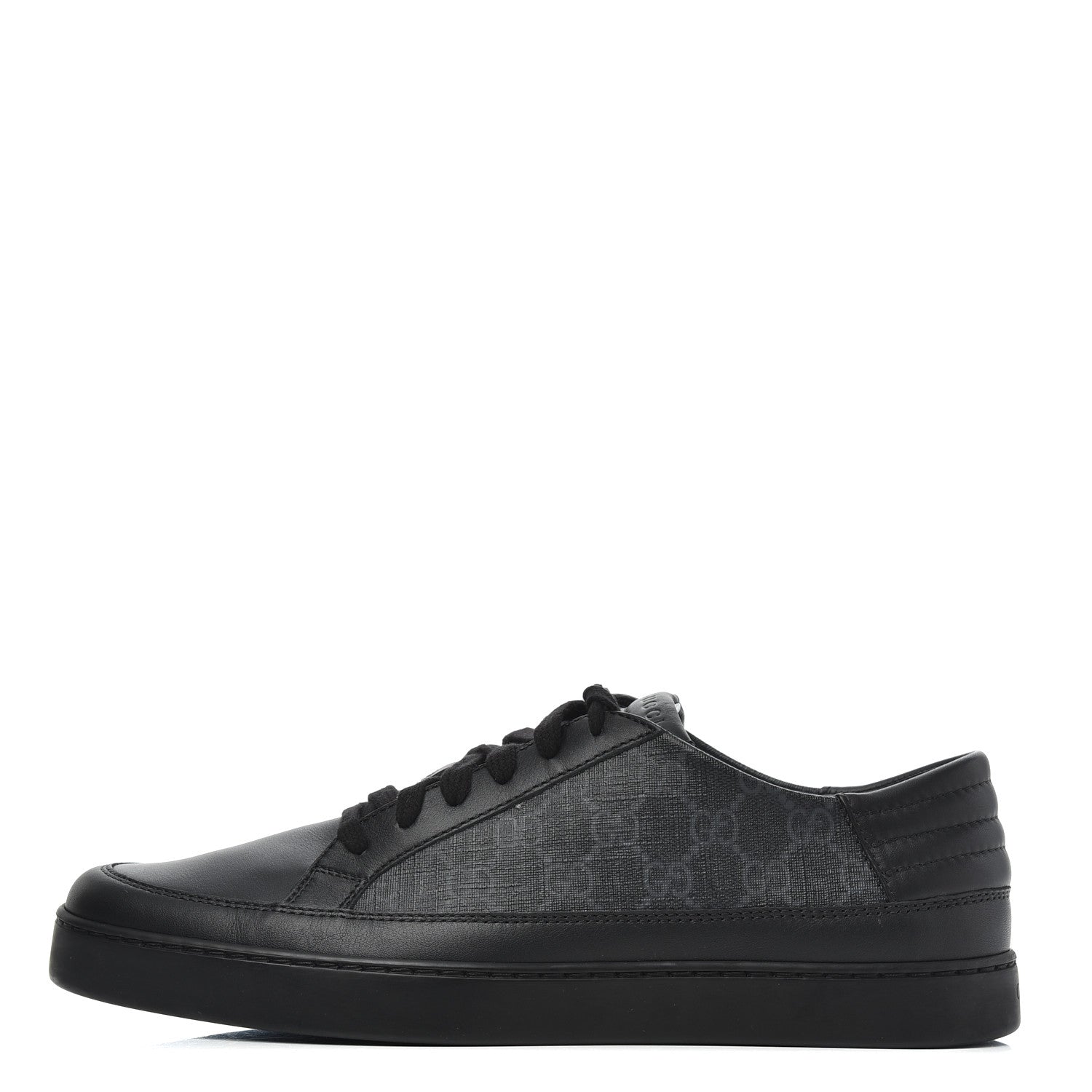 Gucci GG Supreme Monogram Mens Low Top Sneakers 10 Black 1 of 9