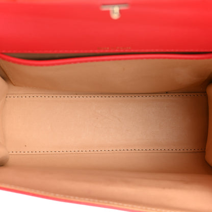 Delvaux Calfskin Mini Tempete Satchel Red 5 of 18