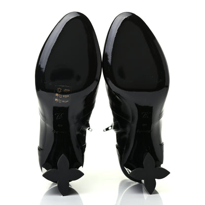 Louis Vuitton Patent Silhouette Ankle Boots 40 Black 5 of 7