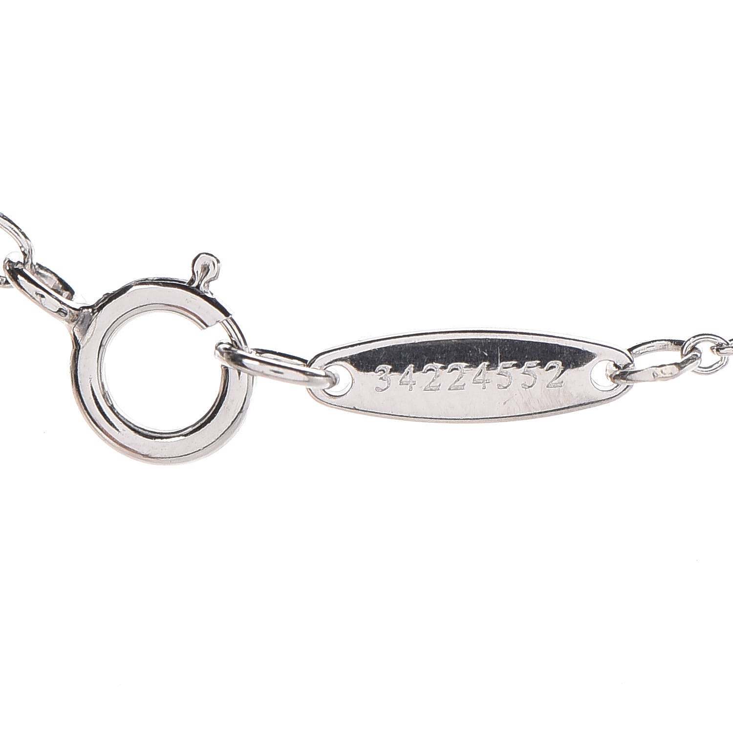 Tiffany Platinum Diamond .21ct Elsa Peretti Diamonds by the Yard Pendant Necklace 7 of 9
