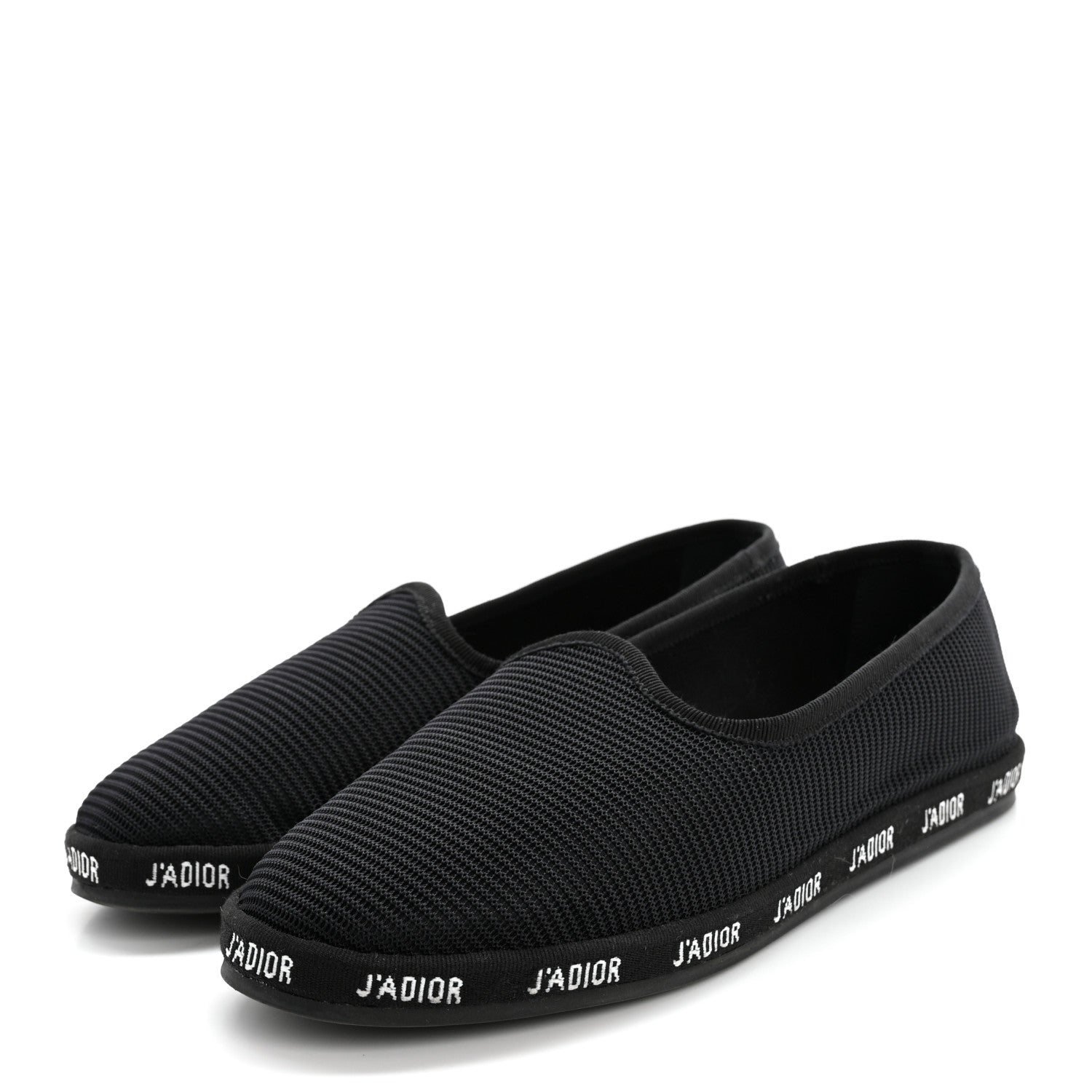 Christian Dior Technical Canvas J'adior Flats 37.5 Black 3 of 12