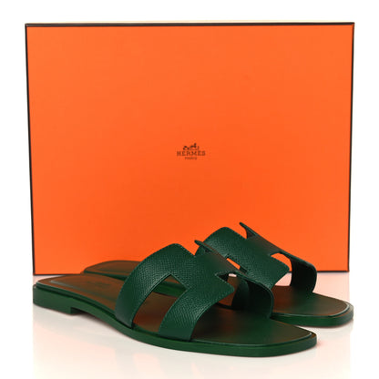 Hermes Epsom Oran Sandals 38 Cactus 9 of 9