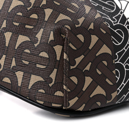 Burberry E-Canvas Monogram Stripe Medium Sonny Bum Bag Bridle Brown 8 of 10