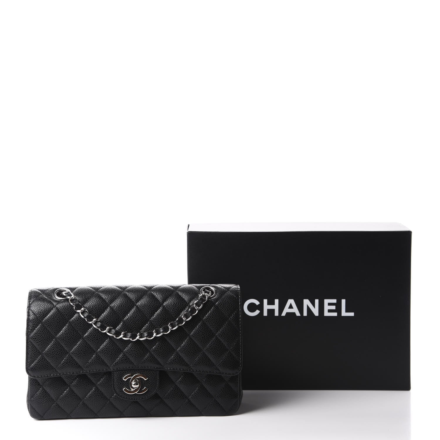 Chanel Caviar Quilted Medium Double Flap Black 11 of 11