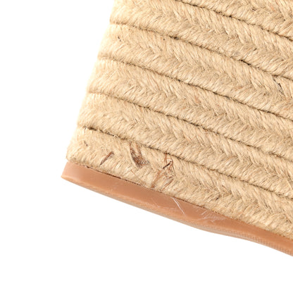 Louis Vuitton Canvas Monogram Starboard Espadrille Wedge Sandals 37 Rose Pop 10 of 12