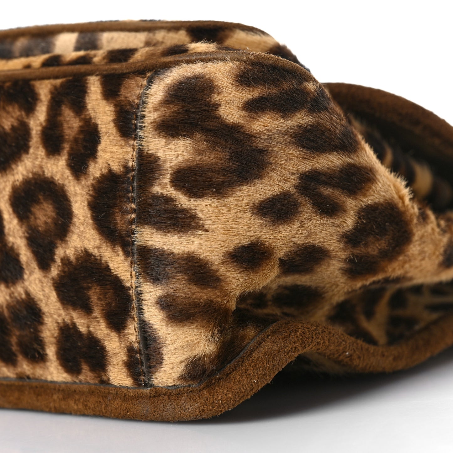 Smooth Calfskin Canvas Leopard Print Medium Niki Chain Satchel Light Natural