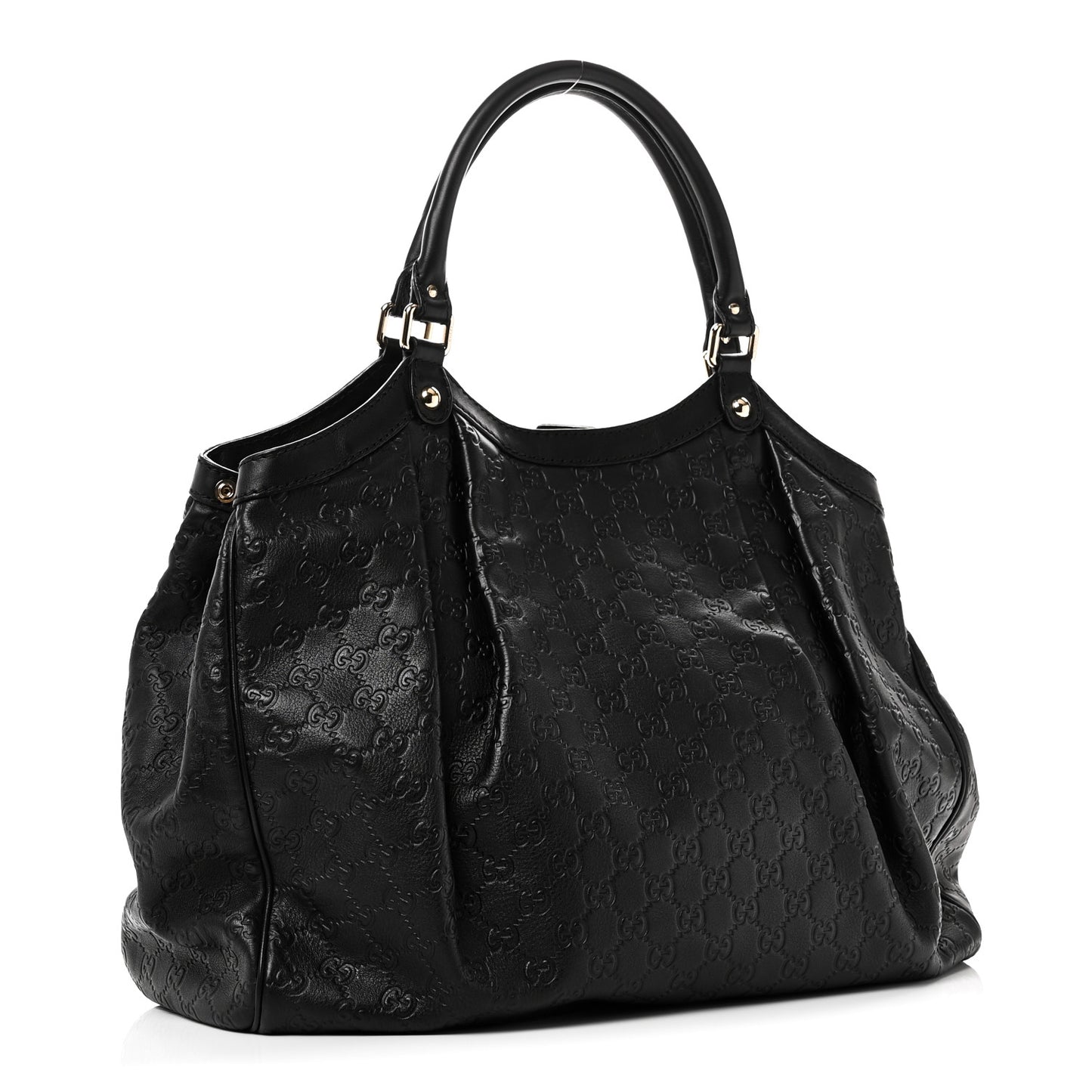 Guccissima Large Sukey Tote Black