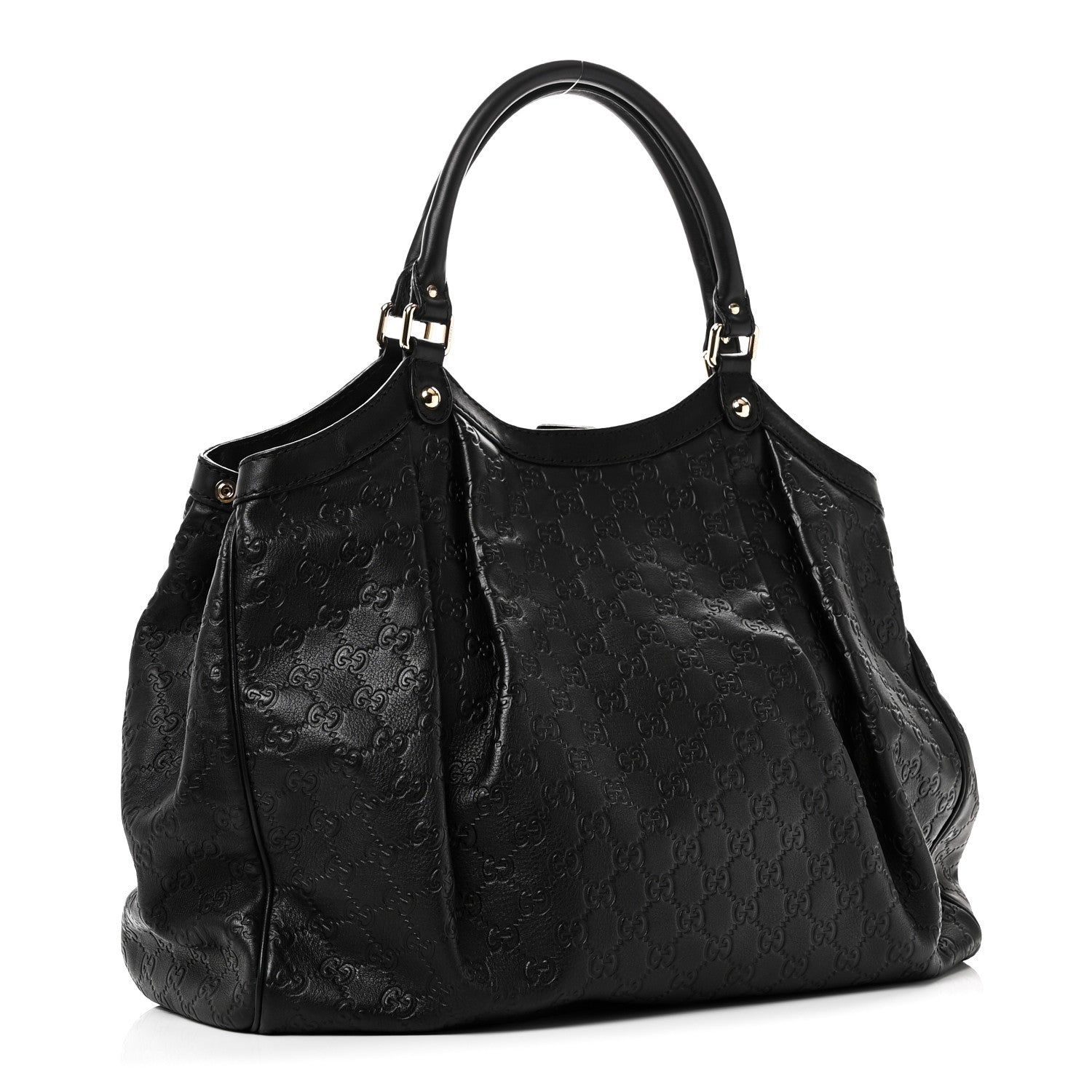Gucci Guccissima Large Sukey Tote Black 3 of 10