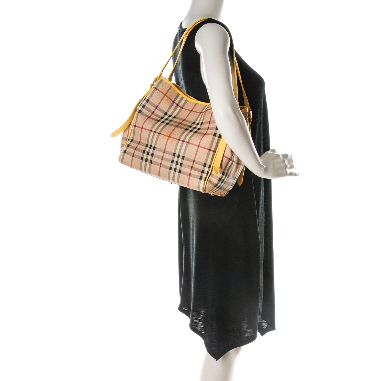 Burberry Haymarket Check Small Canterbury Tote Yellow 2 of 10