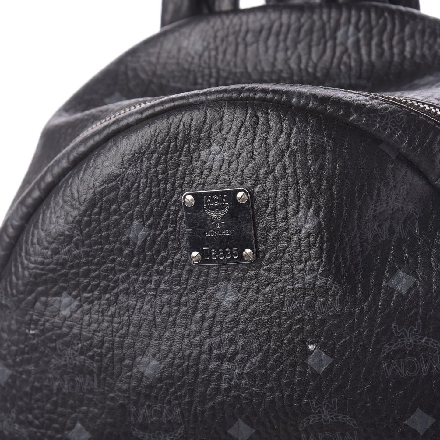 Visetos Medium Side Studs Stark Backpack Black