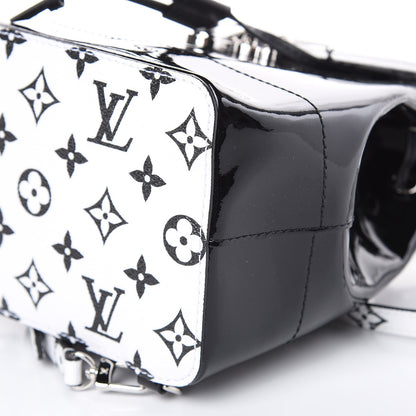 Louis Vuitton Patent Monogram Hot Springs Backpack Black White 8 of 9