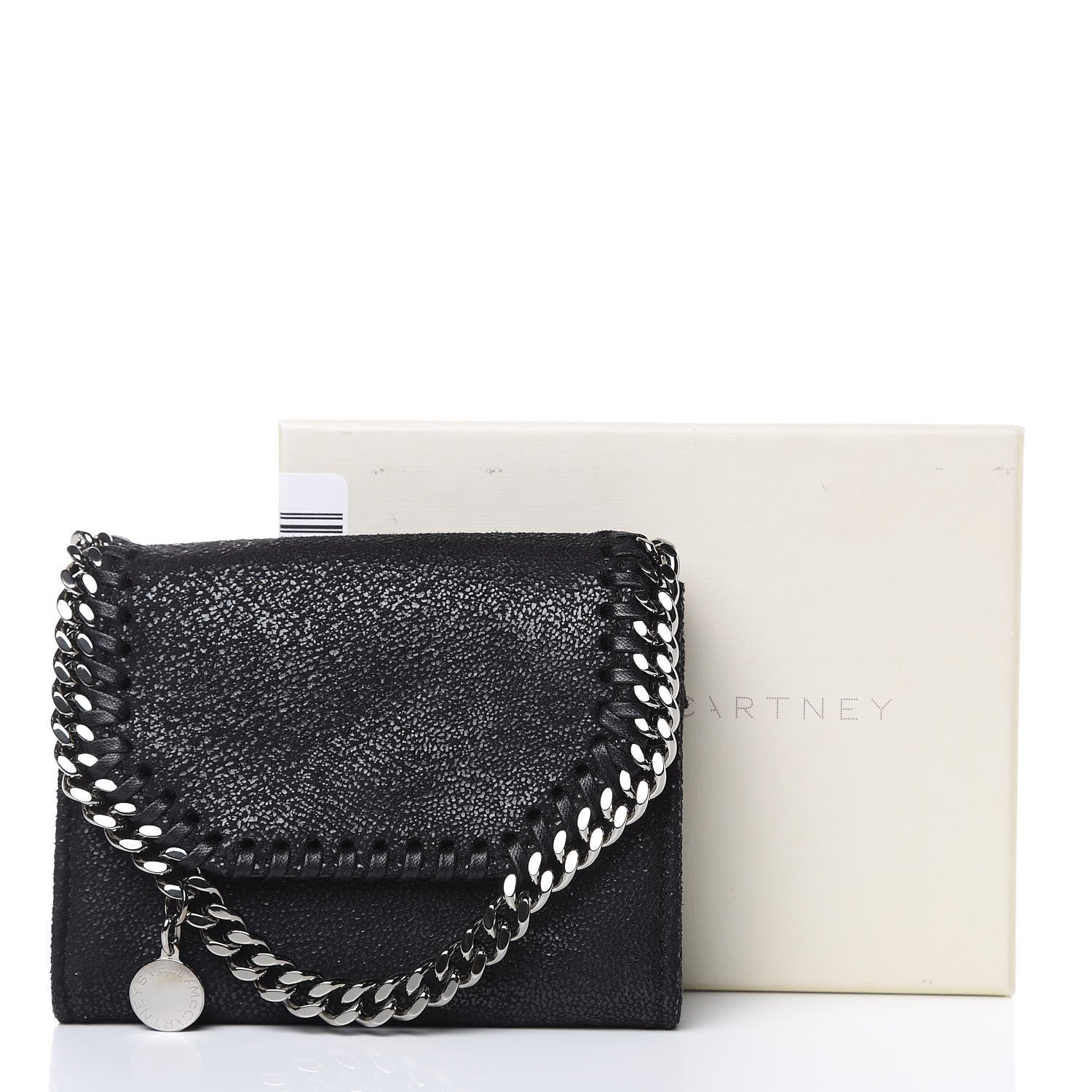 Stella McCartney Shaggy Deer Small Falabella Wallet Black 7 of 7
