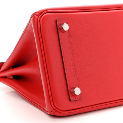 Hermes Swift Birkin 25 Rouge De Coeur 9 of 10