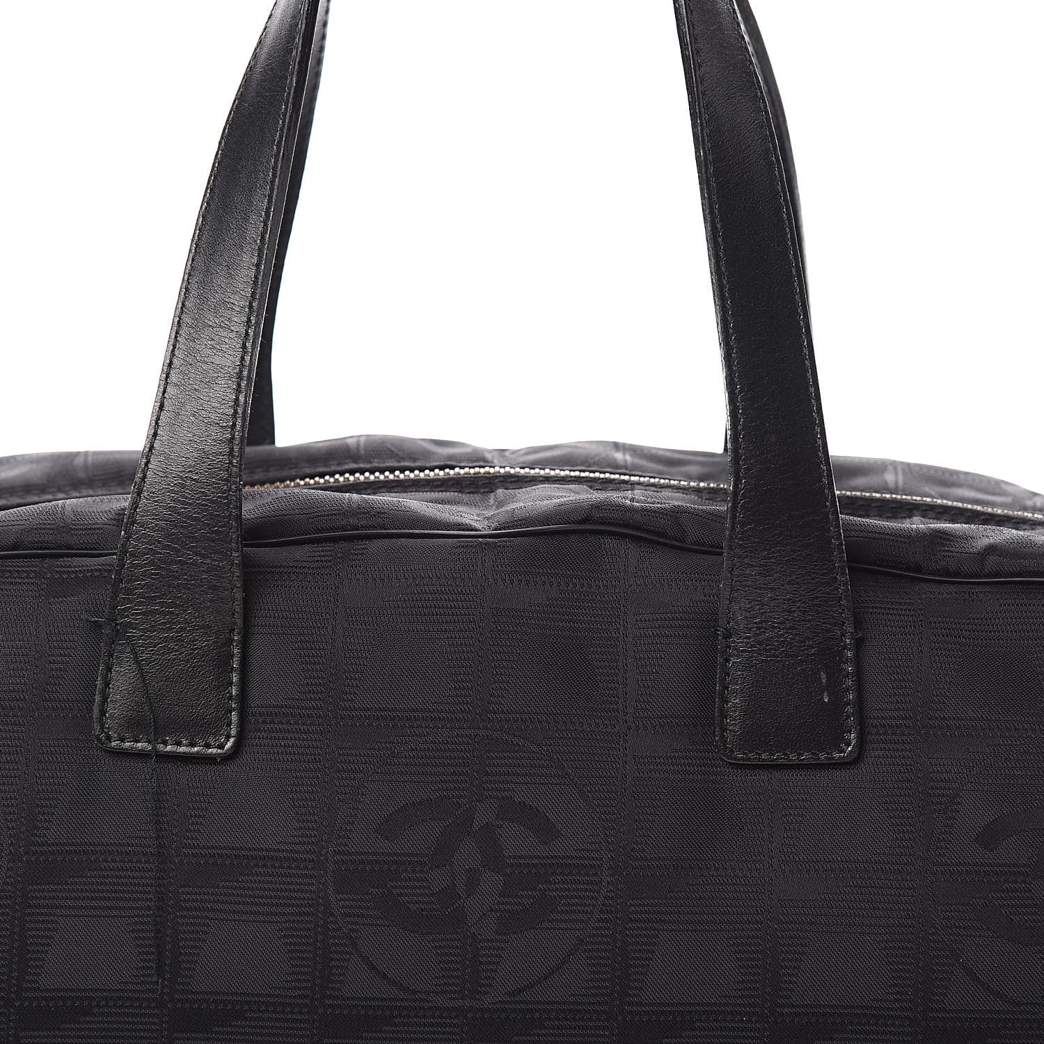 Chanel Nylon Travel Bowler Black 15 of 15