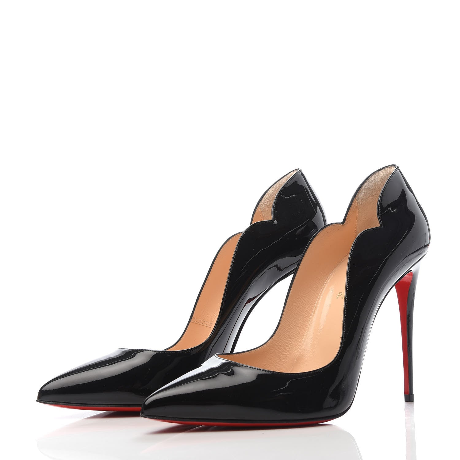 Christian Louboutin Patent Hot Chick 100 Pumps 41 Black 3 of 8