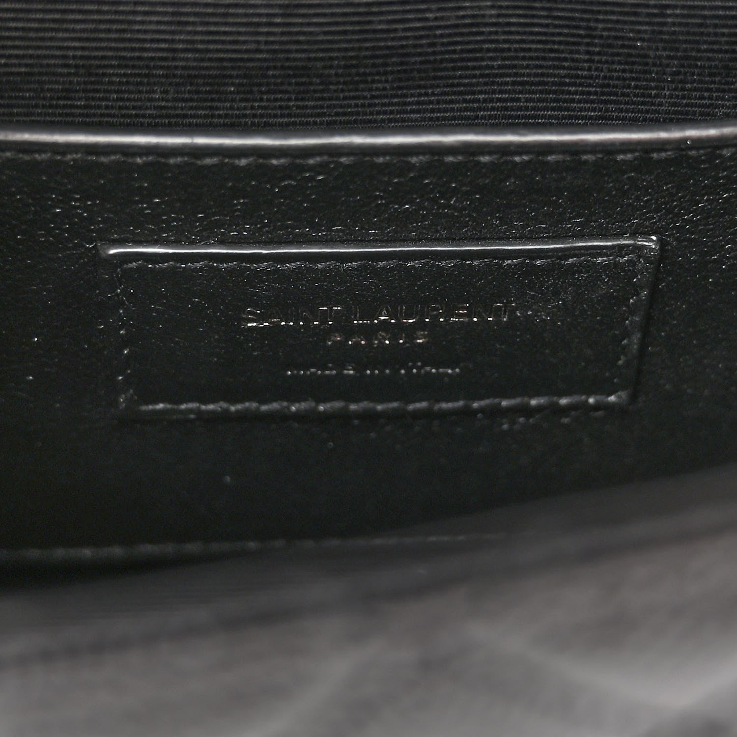 Saint Laurent Grain De Poudre Textured Mixed Matelasse Triquilt Small Monogram Monochrome Satchel Black 6 of 11