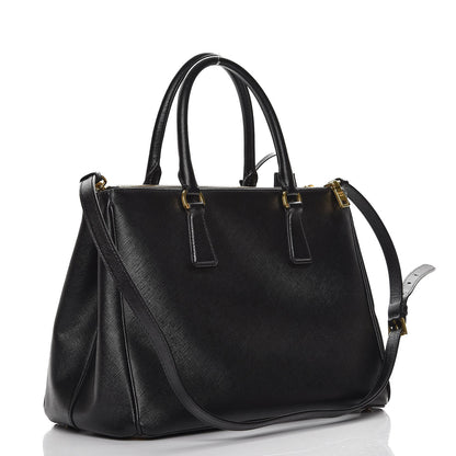 Prada Saffiano Medium Galleria Double Zip Tote Black 4 of 11