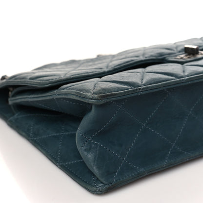 Chanel Washed Lambskin Quilted Maxi Take Away Flap Turquoise 8 of 9