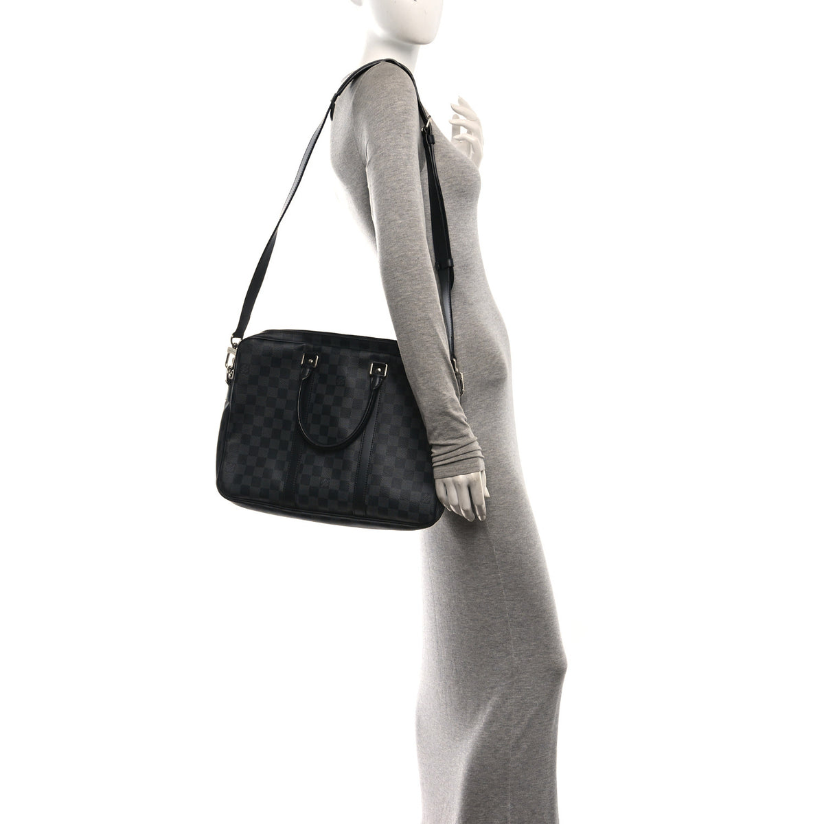 Louis Vuitton Damier Graphite Porte Documents Voyage PM 2 of 9