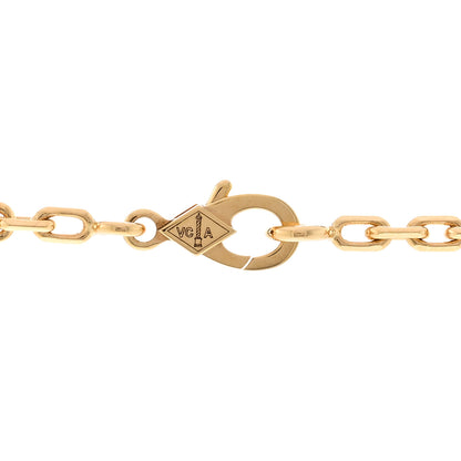 Van Cleef & Arpels 18K Yellow Gold 10 Motifs Guilloche Vintage Alhambra Necklace 4 of 5