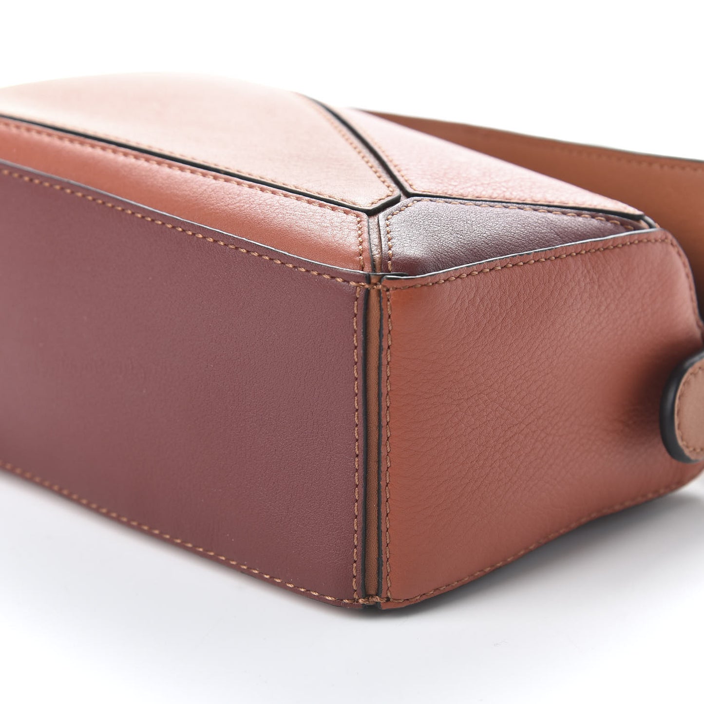 Calfskin Mini Puzzle Bag Spice Orange Pumpkin