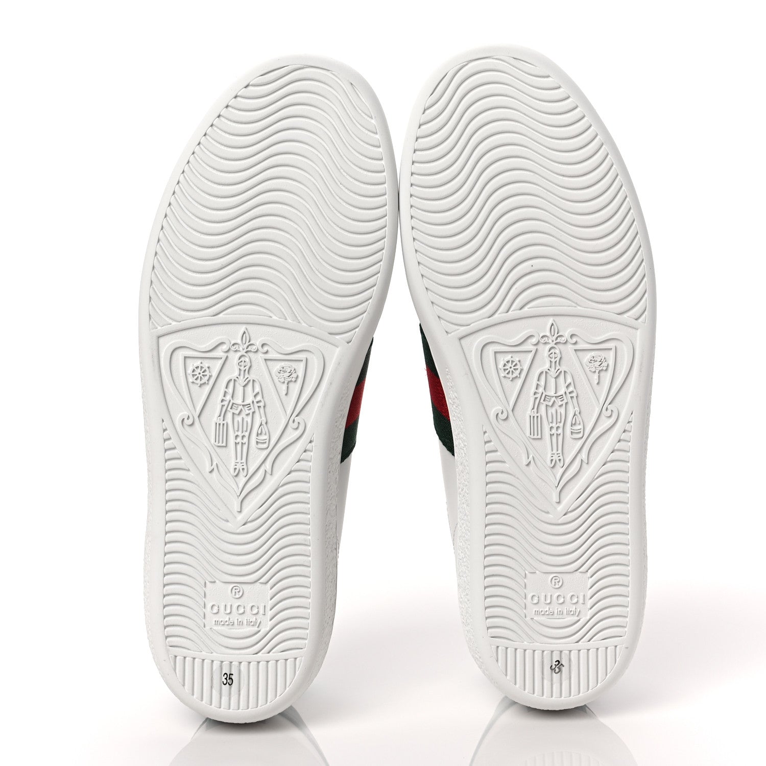 Gucci X DISNEY Calfskin Miro Soft Web Donald Duck Womens Ace Sneakers 35 White New Shamarock 5 of 9
