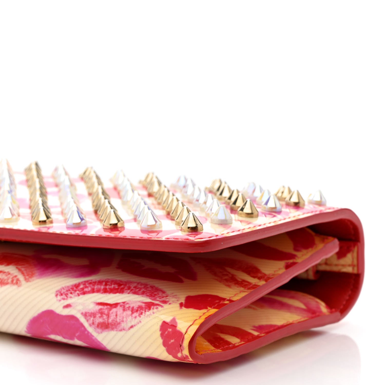 Christian Louboutin Patent Lip Print Macaron Flap Wallet Multicolor 8 of 14