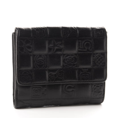 Chanel Lambskin Precious Symbols French Wallet Black 3 of 11