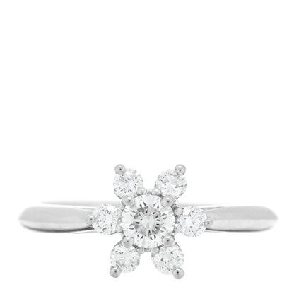 Tiffany Platinum Diamond Flower Ring 50 5.25 1 of 4