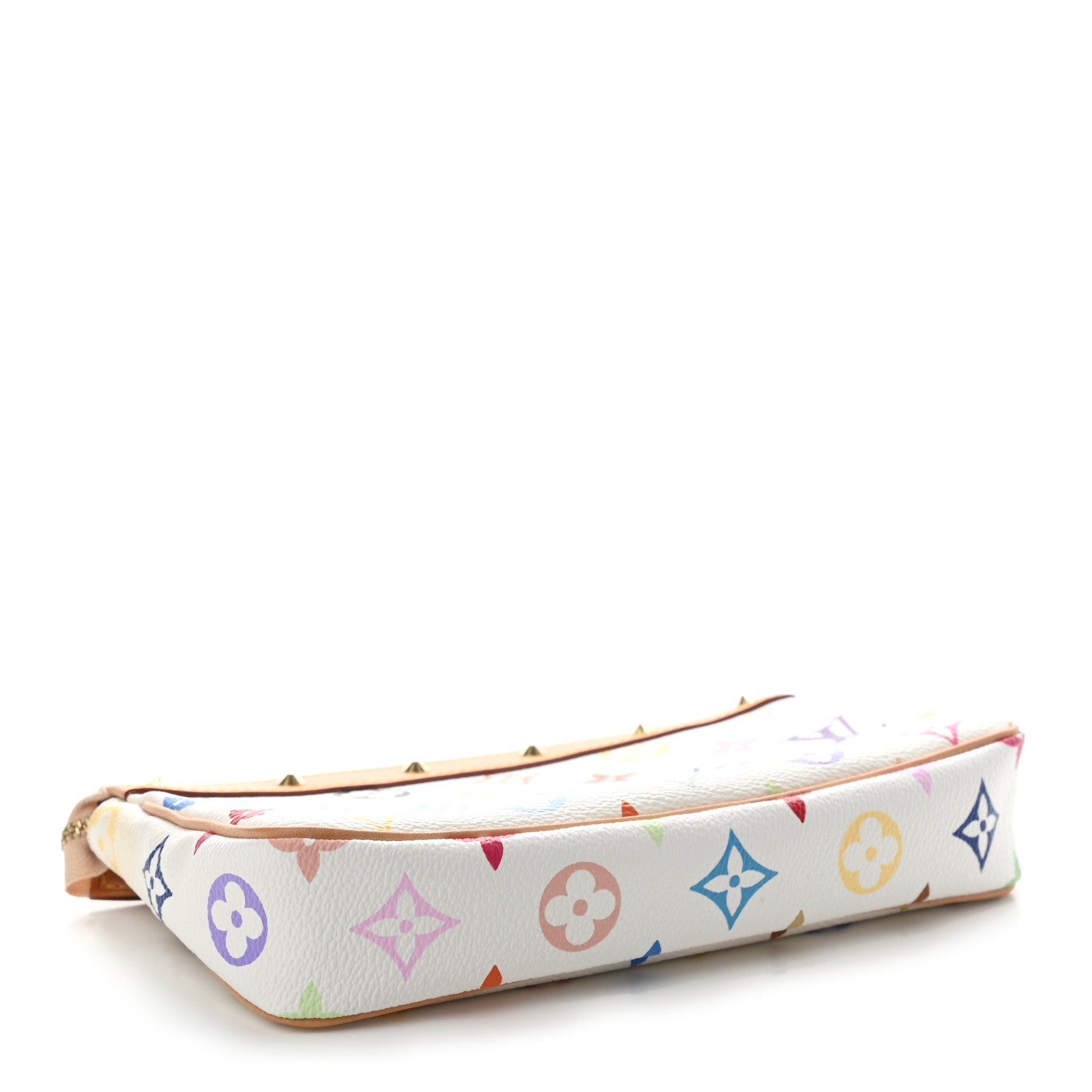 Louis Vuitton Monogram Multicolor Pochette Accessories White 3 of 6
