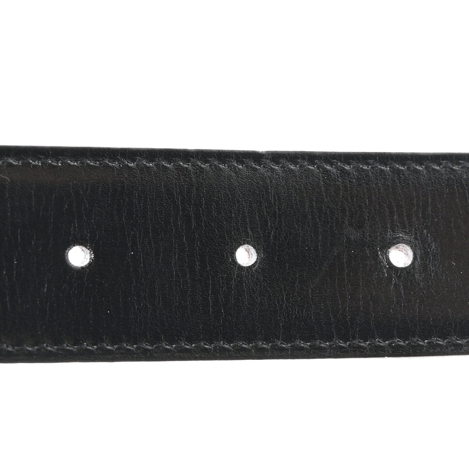 Hermes Box Togo 32mm H Belt 85 Black Etoupe 5 of 5