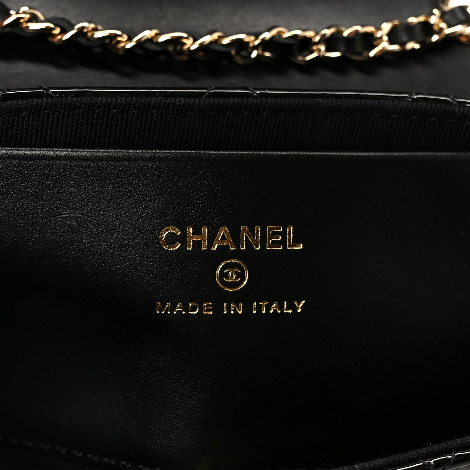 Chanel Patent Calfskin Quilted Mini Flap Black 6 of 12