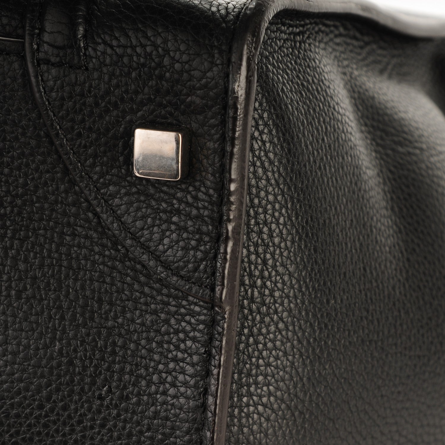 Celine Drummed Calfskin Mini Luggage Black 9 of 9