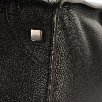 Celine Drummed Calfskin Mini Luggage Black 9 of 9