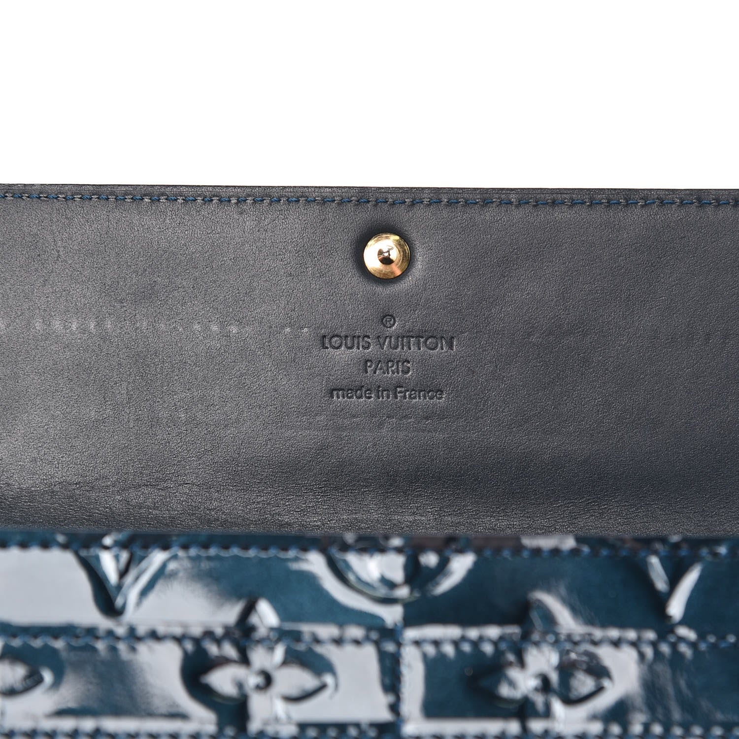 Louis Vuitton Vernis Sarah Wallet Blue Nuit 6 of 8