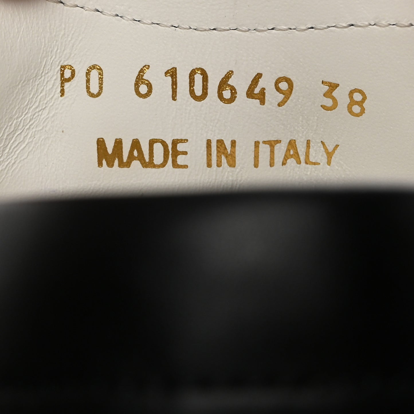 Calfskin Embroidered Court Classic Sneakers 38 White Black
