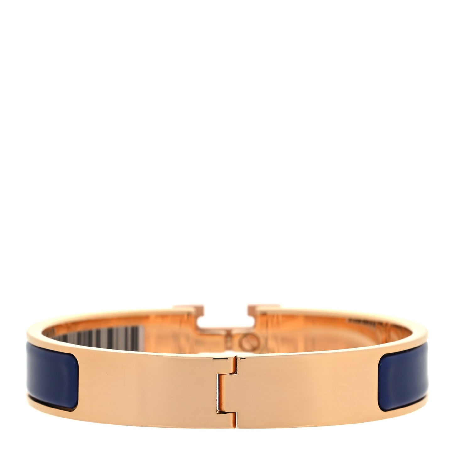 Enamel Narrow Clic Clac H Bracelet GM Bleu Imperial