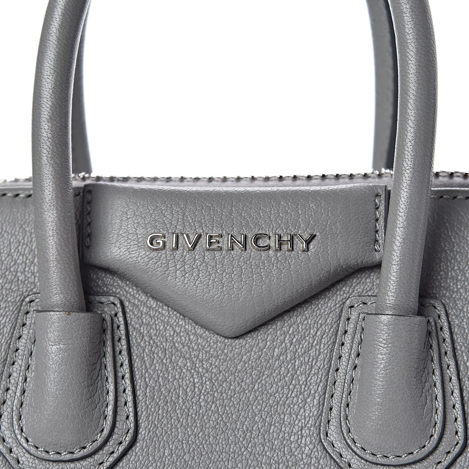 Givenchy Sugar Goatskin Mini Antigona Pearl Grey 10 of 11