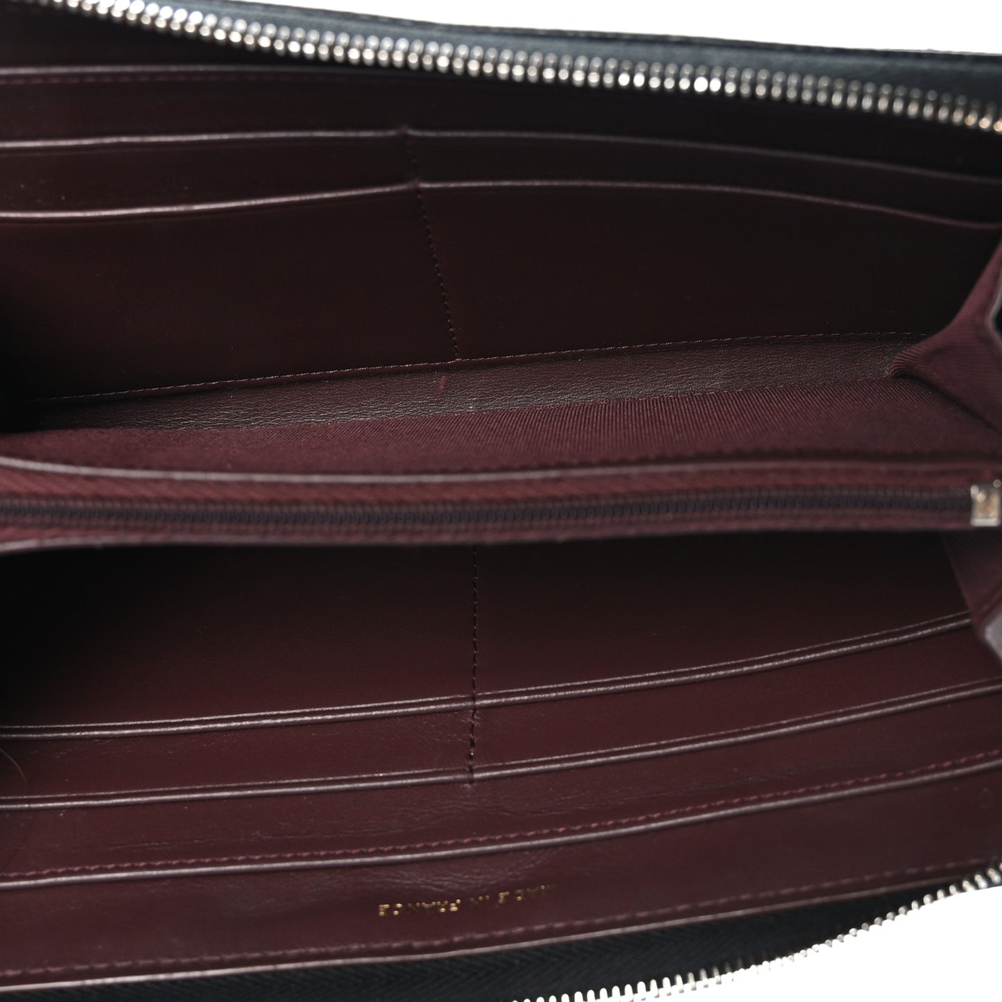 Caviar Quilted Large Gusset Zip Around Wallet Black