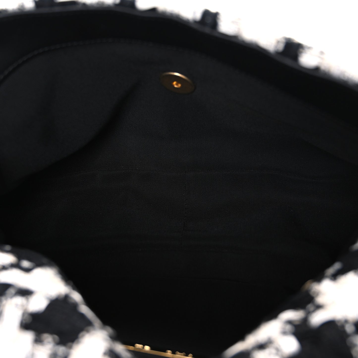 Tweed Quilted Large Chanel 19 Flap Black Ecru White