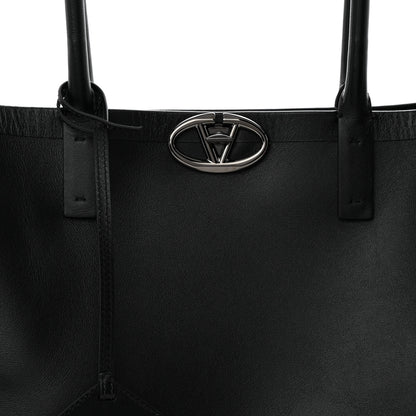 Valentino Garavani Calfskin Vlogo Medium Locker Tote Black 7 of 9