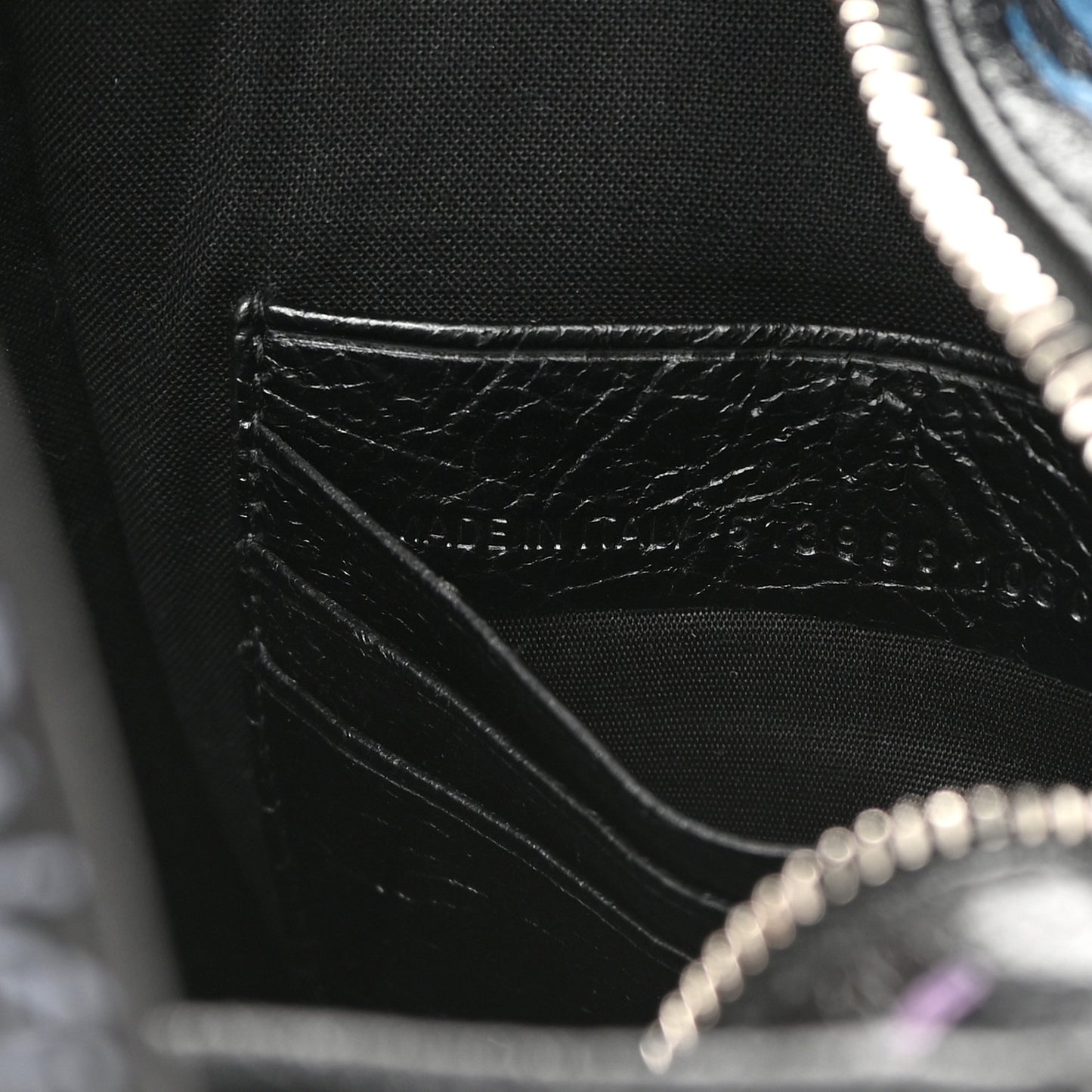 Agneau Arena Graffiti All Over XXS Bazar Shopper Tote Black Multicolor