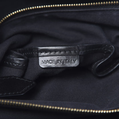 Burberry House Check Bridle Calfskin Medium Gosford Hobo Black 9 of 15