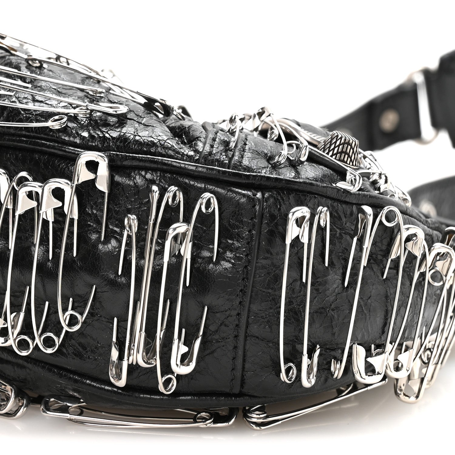 Balenciaga Agneau Arena Used Effect Le Cagole Shoulder Bag XS Black 11 of 11