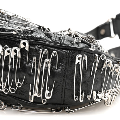 Balenciaga Agneau Arena Used Effect Le Cagole Shoulder Bag XS Black 11 of 11